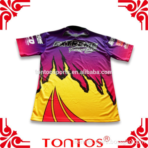 cheap price Custom design racing crew polo shirt